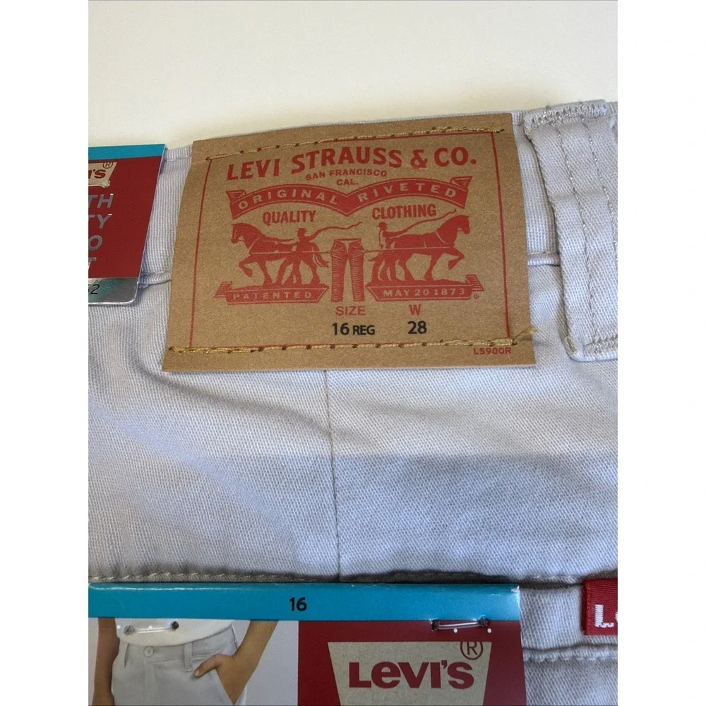 Boys Size 16 Levi's Youth Boys' Cargo Shorts Adjustable Waistband Pockets Gray